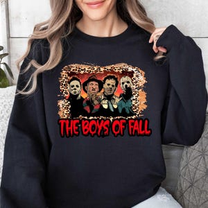 The Boys Of Fall Sweater, Horror Movie Characters Shirt, Halloween Horror T Shirt, Matching Shirt, Scary Halloween, Friends Sweater, Horror