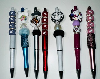 Beaded pens, wristlets, keychains