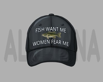 Fische Wollen mich, Frauen fürchten mich Parodie Hut VTuber Digitaler Gegenstand PNG Sofort Download Prop