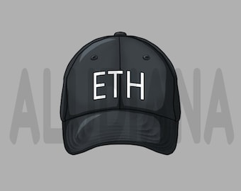 Ethereum ETH Mittel Parodie Hut VTuber Digitaler Gegenstand PNG Sofort Download Prop