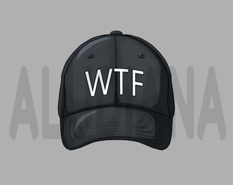 WTF-agent Parodie-Hut VTuber Digitaler Artikel Inhalt für Tracking PNG Sofort-Download