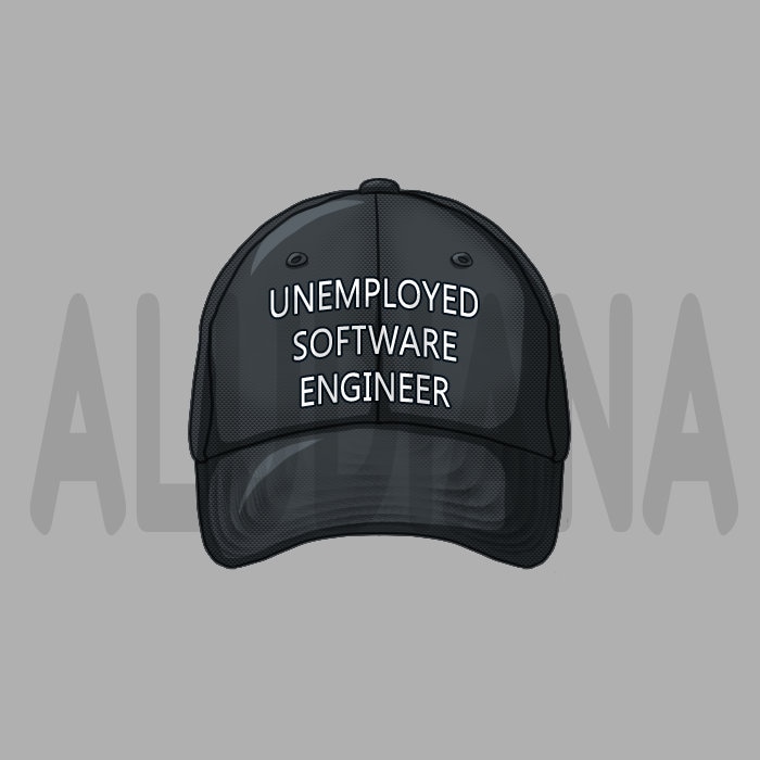Unemployed Software Engineer Parody Hat Vtuber Digital Item Asset for ...