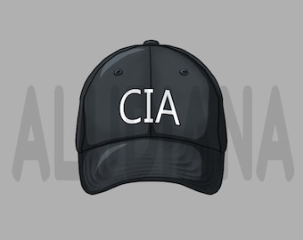 CIA-agent Parodie-Hut VTuber Digital Artikel Objekt für Tracking PNG Sofort-Download-Prop