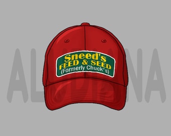Sneed's Feed und Seed (ehemals Chuck's) Parodie Hut VTuber Digitaler Artikel Ass für Tracking PNG Instant Download Prop