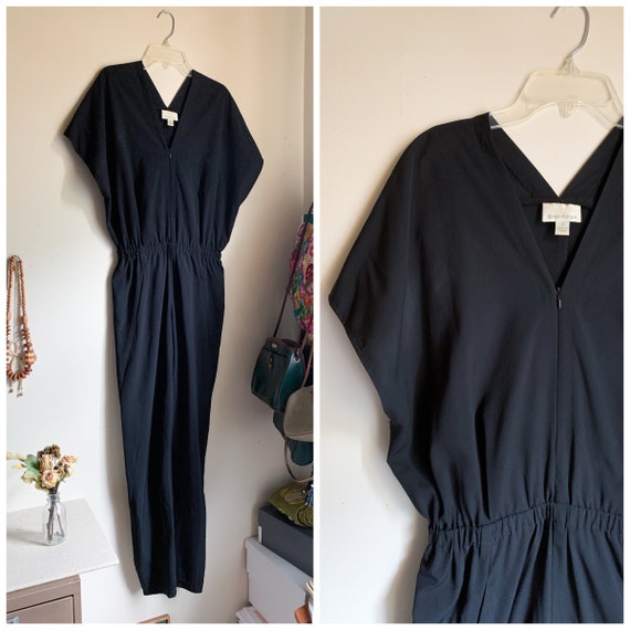 donna morgan black jumpsuit