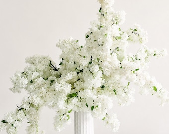 39" Artificial Cherry Blossom Branch in Cream White, Faux Spring Flowers, DIY Centerpiece |Florals |Wedding|Home Decorations |Gifts For Her