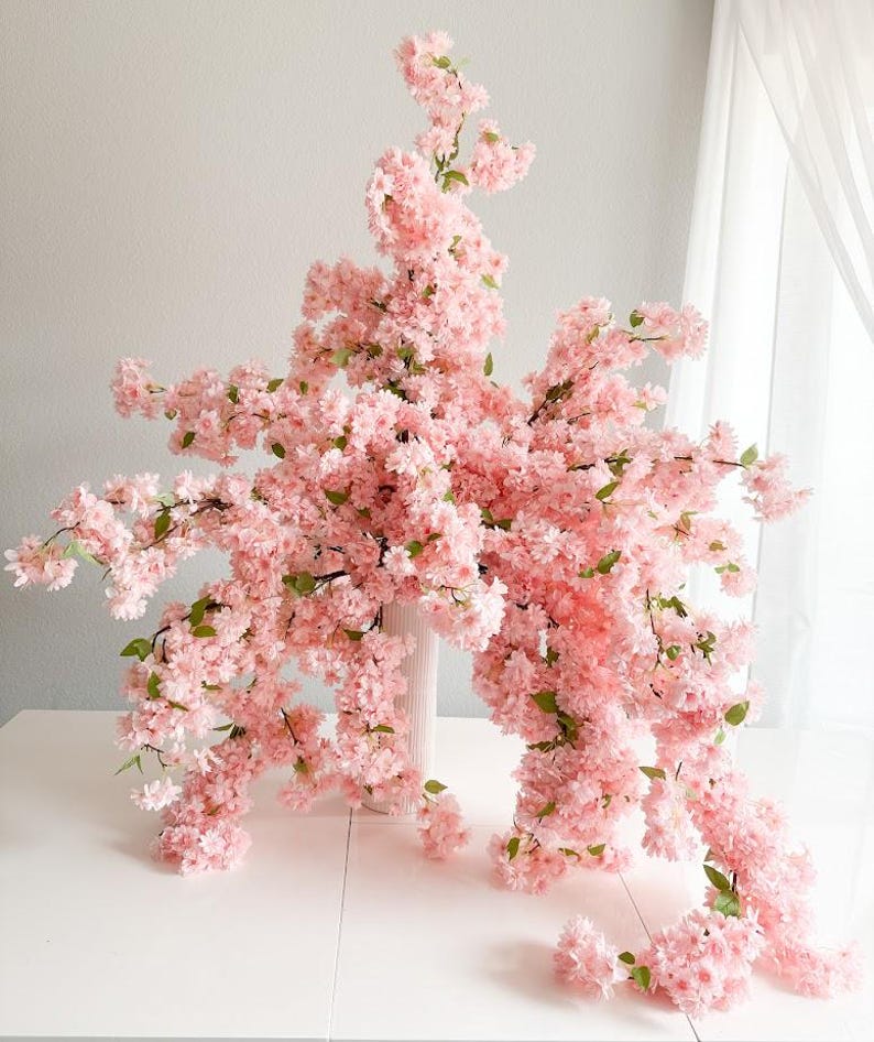 Blush pink cherry blossoms