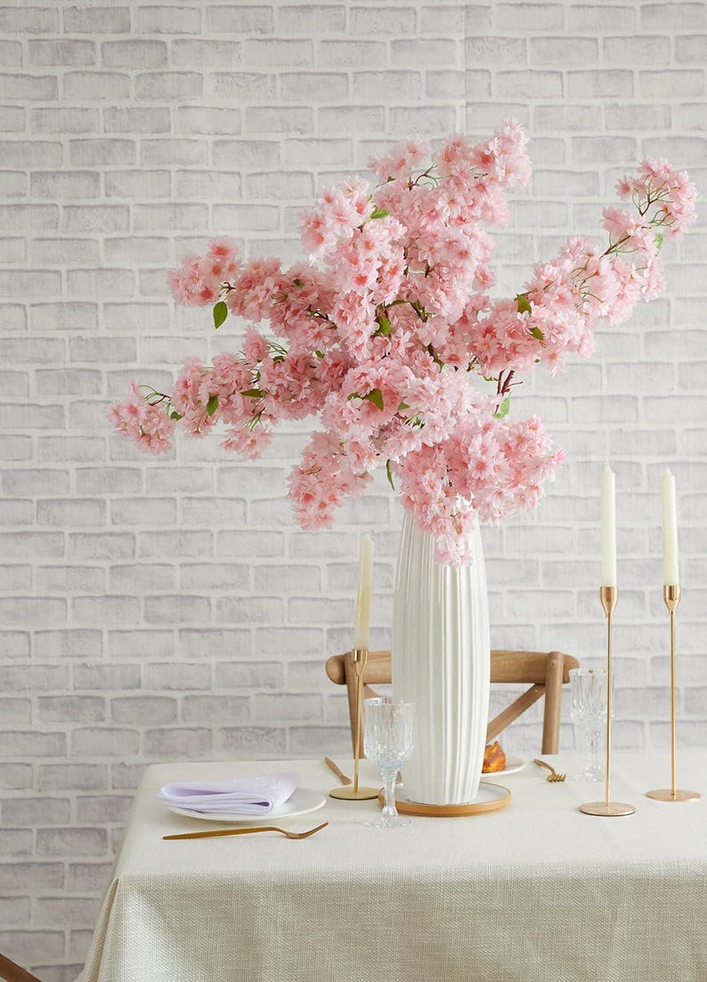 Blush Pink Silk Cherry Blossoms