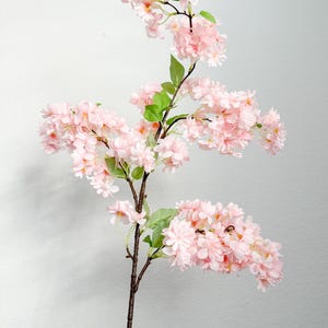39" Artificial Cherry Blossom Branch in Blush Pink, Faux Spring Flowers, DIY Centerpiece | Florals |Wedding| Home Decorations |Gifts For Her image 7