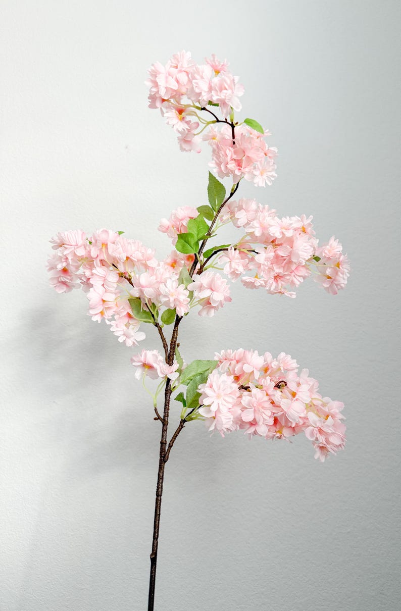 39" Artificial Cherry Blossom Branch in Blush Pink, Faux Spring Flowers, DIY Centerpiece | Florals |Wedding| Home Decorations |Gifts For Her image 7