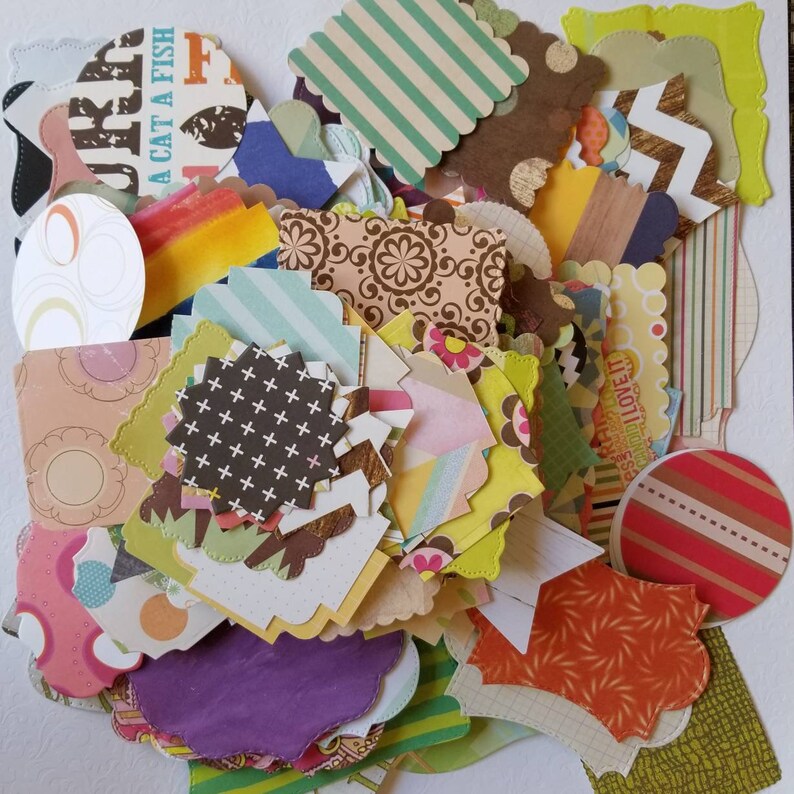 24 LARGE Extra Large Paper Die Cuts for DIY Embellishments Etsy