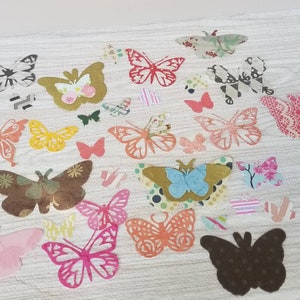 32 Paper Butterfly Die Cuts for Card Making Embellishments Various Butterfly Paper Punches Scrapbook FREE SHIPPING image 4