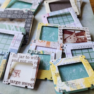 Vintage Rustic Style Mini Folder File Slide  Specimen Fun Pack 12 Count