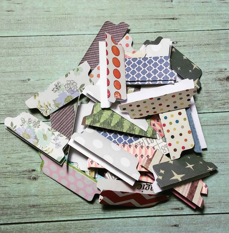 20 File Folder Die Cuts File Tab Paper Punch Divider Tabs Make Etsy