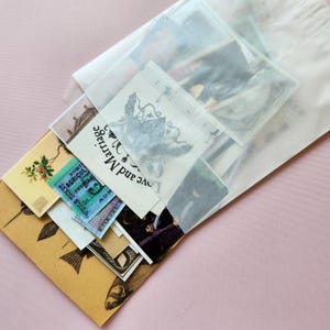 Kit de iniciação com 40 imagens de objetos vintage mistos, kit surpresa variado