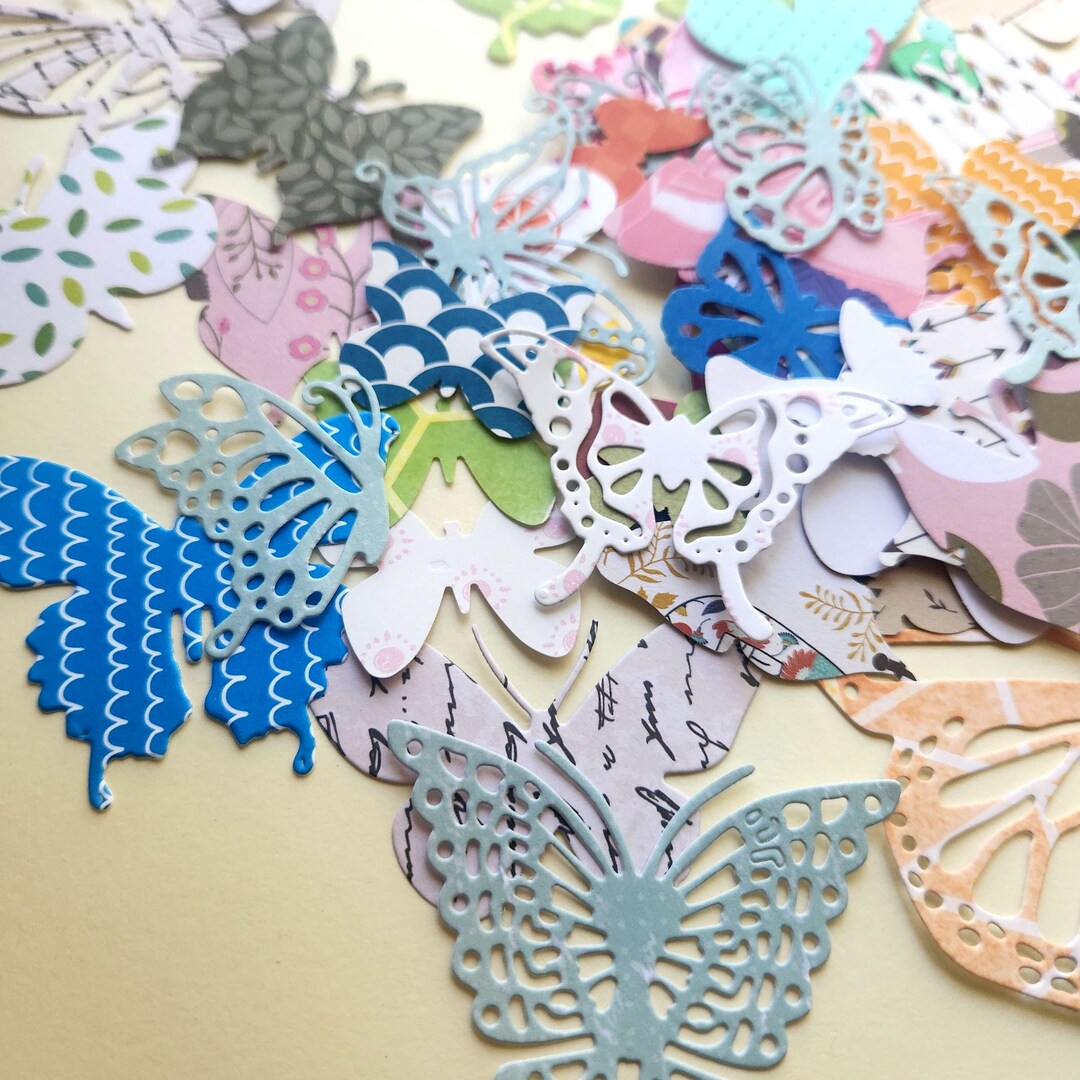 24 Paper Butterfly Die Cuts: Scrapbook & Card Making Embellishments - Etsy