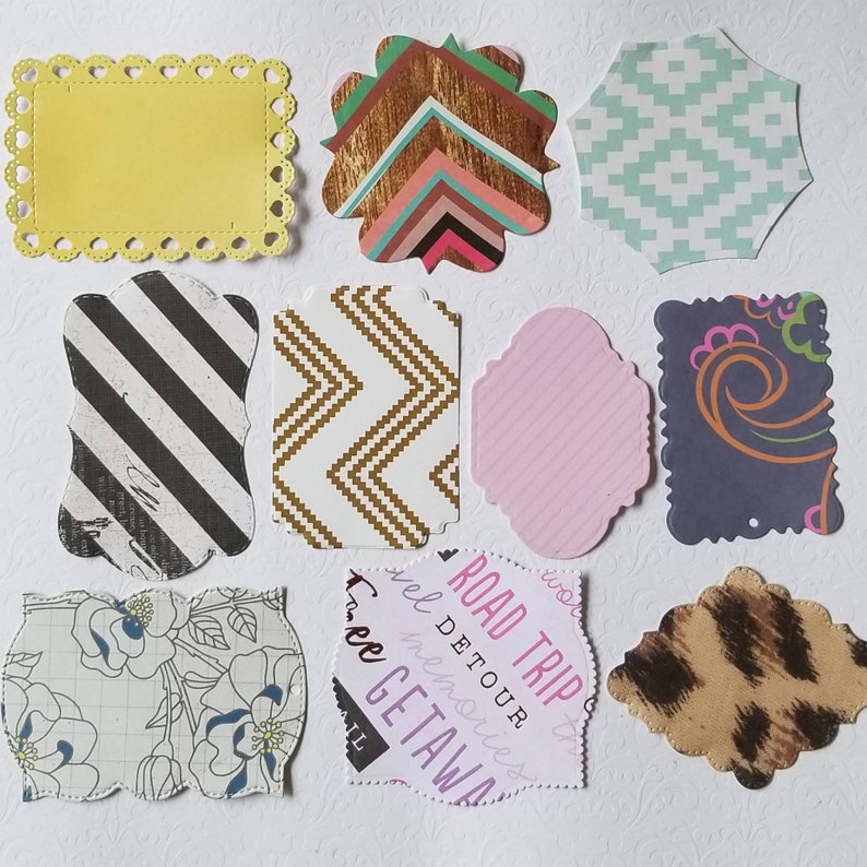 24 LARGE Extra Large Paper Die Cuts for DIY Embellishments Etsy