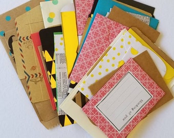 Pocket Envelope Sack Fun Mix Paper Craft Variety SURPRISE  Pack 16 Pieces Bags Pouches and More