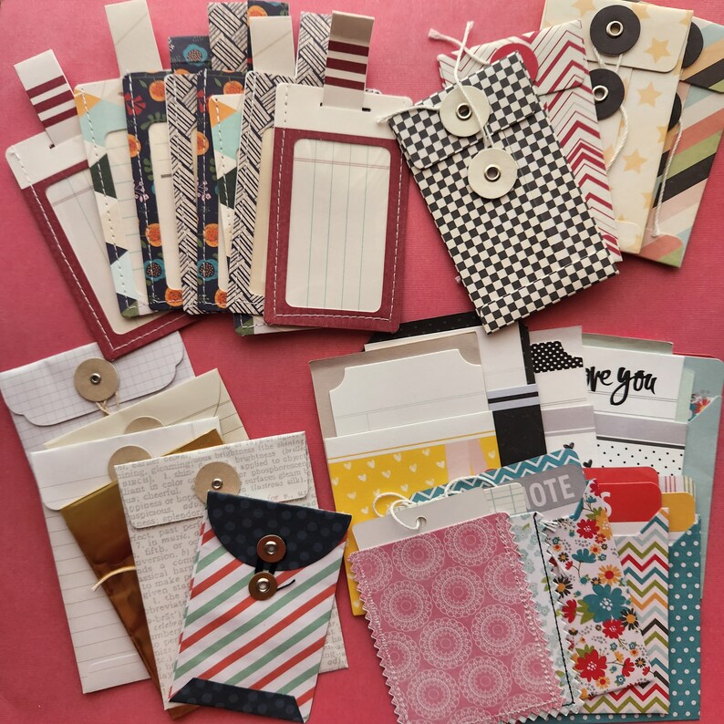 Pocket Envelope Sack Fun Mix Paper Craft Variety SURPRISE Pack 16 Pieces Bags Pouches and More image 2