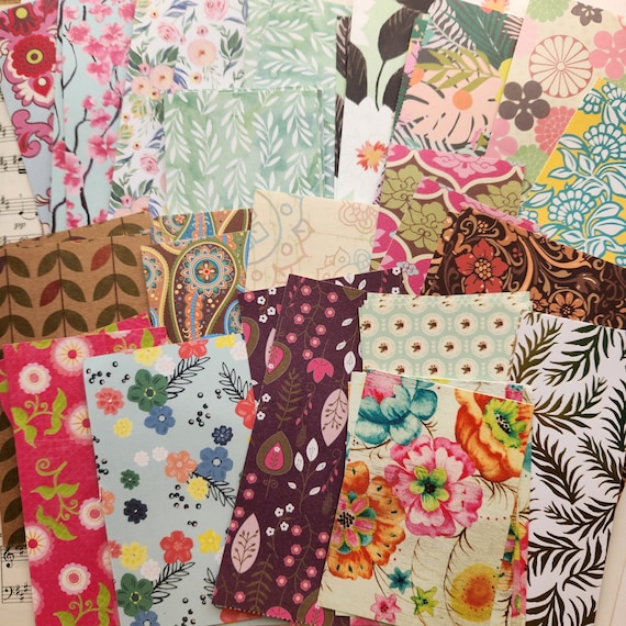 4 oz Bits and Pieces Printed Paper Mystery Variety Scrap Pack Journal Collage