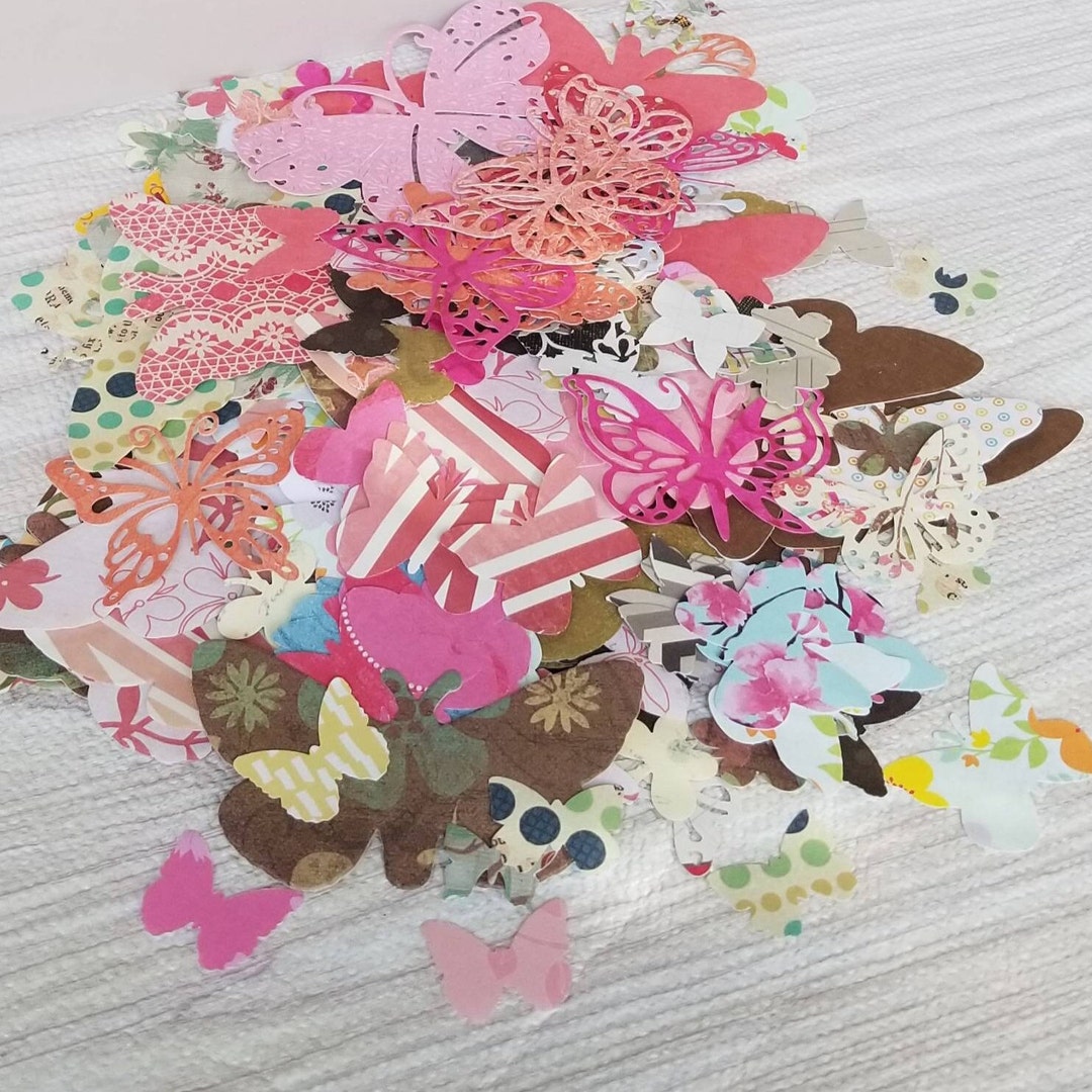 30 Paper Butterfly Die Cuts for Card Making Embellishments Various ...