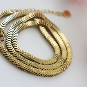 Gold Choker Stainless Steel Centipede Chain Jewelry Exquisite Cartilage Chain Necklace WATERPROOF Jewelry Waterproof Gold Necklace