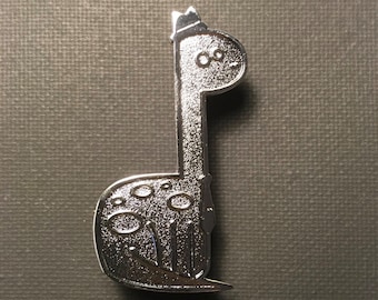 Brontosaurus Pin - Silver Die Struck