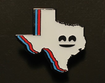 Pin's Texas - Émail dur phosphorescent