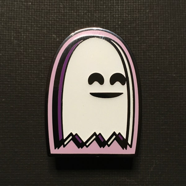 Gravestone Ghost Pin (Version C) - Glow-in-the-Dark Hard Enamel