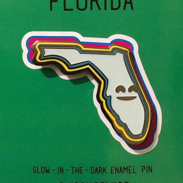 Florida (Glow-in-the-Dark) Hard Enamel Pin