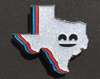 Texas Magnet - Glitter Hard Enamel