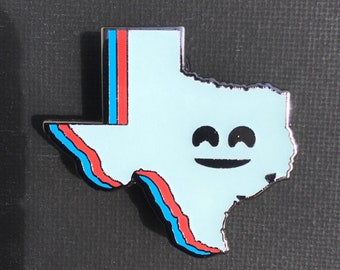 Texas Magnet - Glow-in-the-Dark Hard Enamel