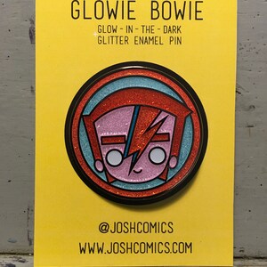 Glowie Pin Version A Glitter & Glow-in-the-Dark Hard Enamel Bild 7