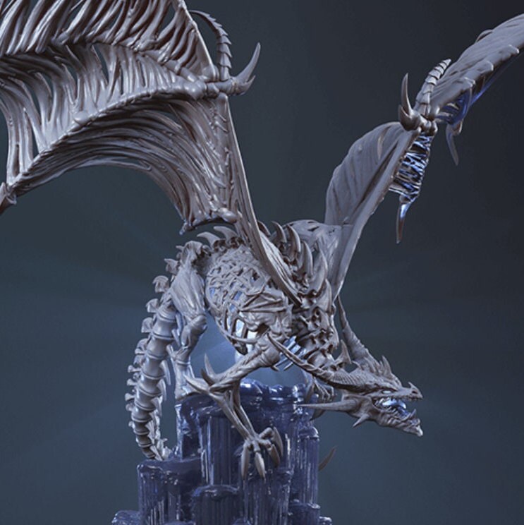 Frost Wyrm Figure 3D Print STL File - Etsy Australia