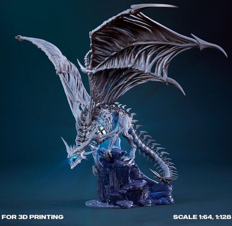 Frost Wyrm Figure 3D Print STL File - Etsy Australia