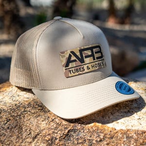 Personalized Leather Patch Trucker Hat: Engraved Logo, Company Brand