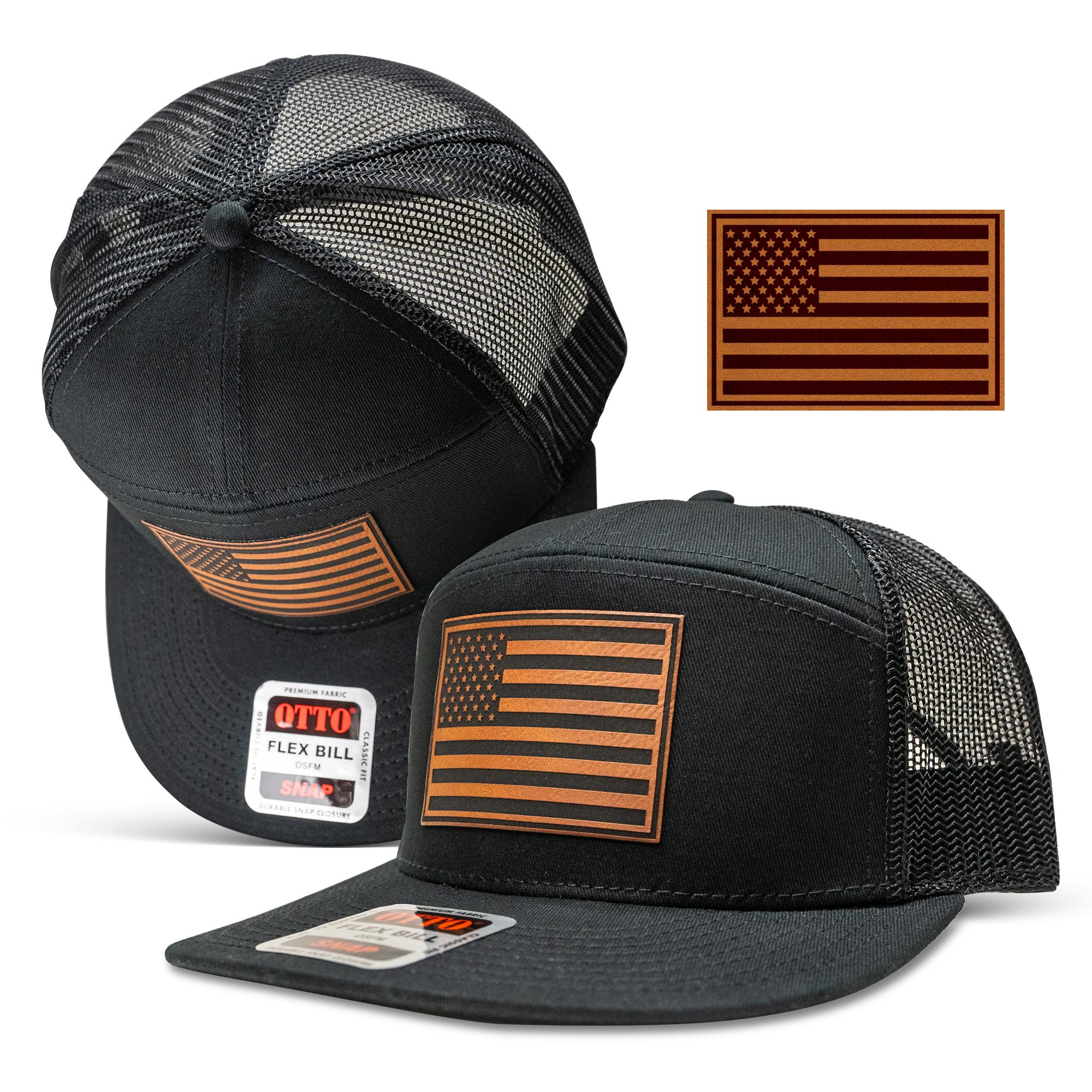 NWT Black Custom black Otto trucker hat Christmas embroidered patches otto-foam-black_2.jpg?v=1755033542 main image 2