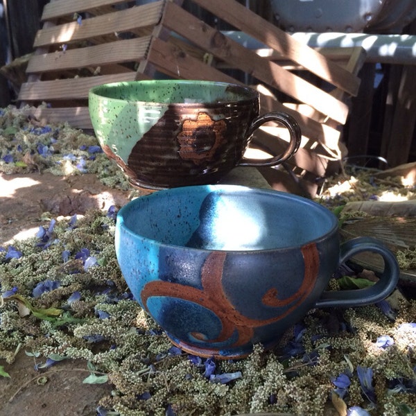 Two large soup mugs reserved for Barb Kelleher