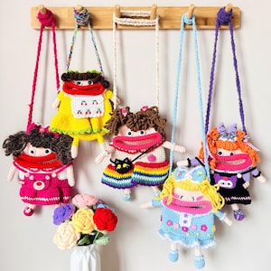 Crochet Crossbody Bag, Crossbody Bag mit grossem Mund für Outfit, Handgefertigte häkeln Crossbody Bag Geschenk für Geburtstag, Weihnachten, Festlich