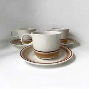 Vintage Japanese Cup & Saucer Set ~ Set of 6