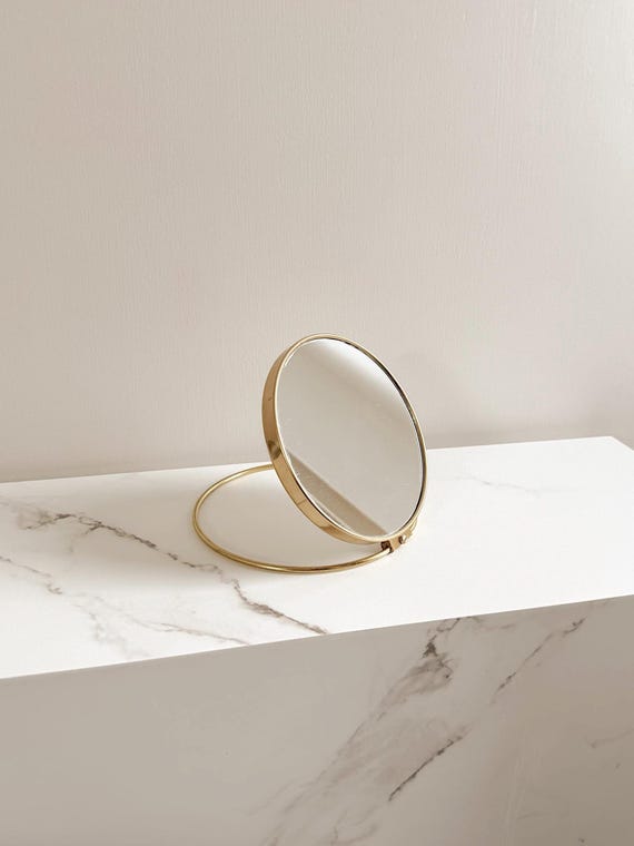 Vintage Golden Vanity Mirror