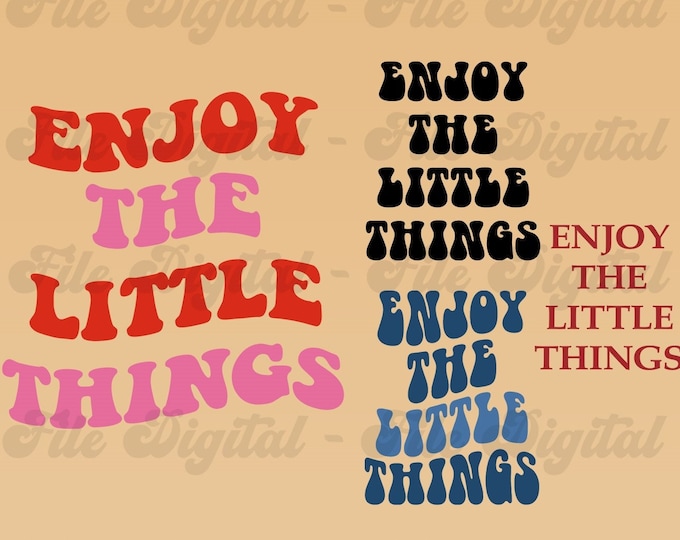 Enjoy The Little Things File Digital, Enjoy The Little Things Png, Aesthetic Digital, Aesthetic Trendy, Gift for Girl, Vsco Digital