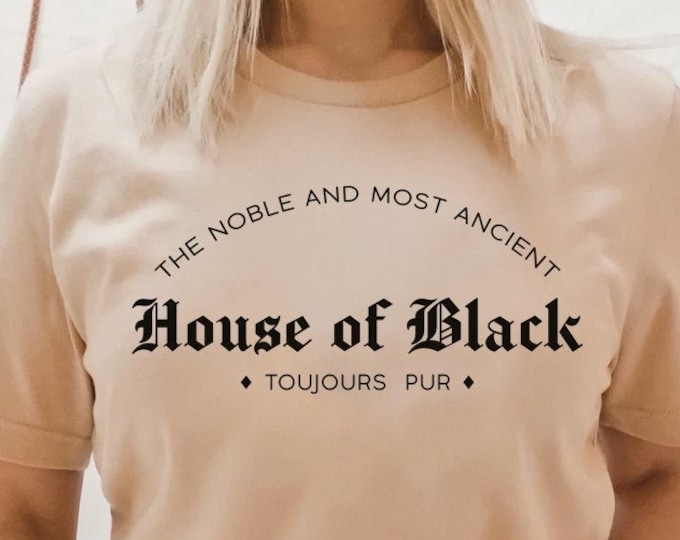 Vintage House of Black Shirt, Bookish Shirts, Book Lover Gift, Novel Book Shirt, Sirius Black Book Shirt, Wizard School, Grimmauld Place