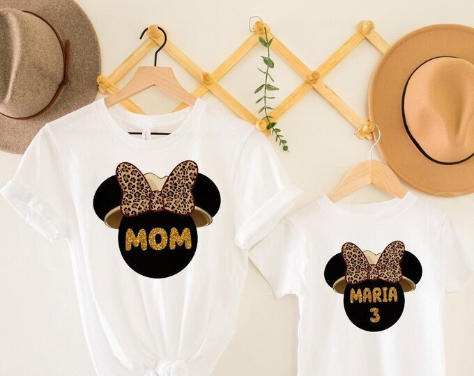Custom Disney Leopard Family Shirt, Family Mickey Birthday Shirt, Disney Vacation Family Shirt, Disney Family 2022