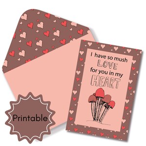 Biglietto di San Valentino vuoto all'interno Biglietto di anniversario stampabile 4x6 romantico Di' ti amo Regalo per lei Regalo per lui Modello a cuore ti amo così poltiglia