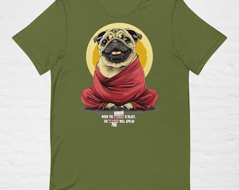 PUG TEACHER T-Shirt | Cute Pug Dog Lovers Gift | Zen Pug Tee