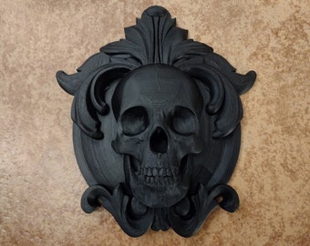 Totenkopf Plakette Applikation/Onlay 15"breit