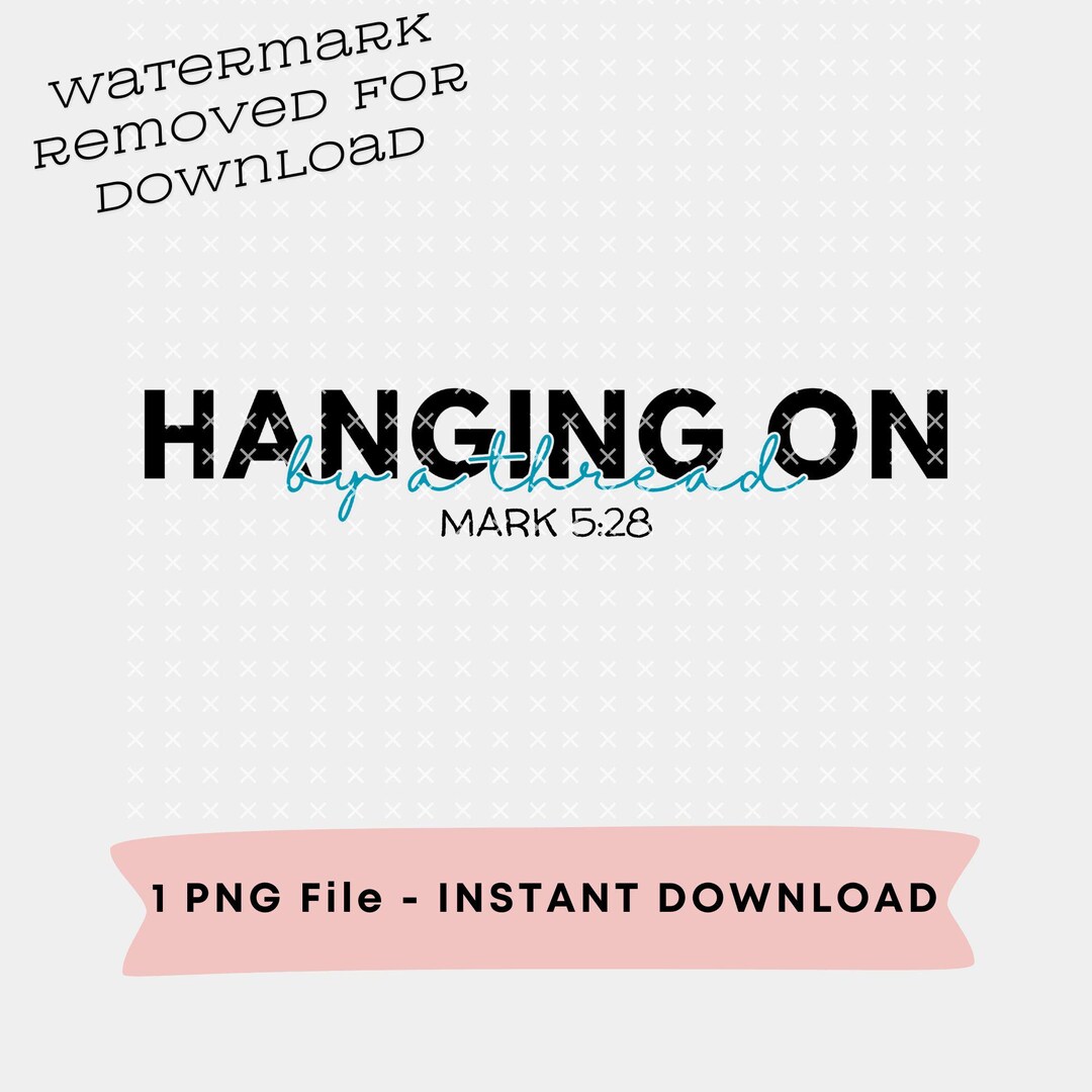 Mark 5:28 Bible Verse the Hem of His Garment PNG Digital Download - Etsy