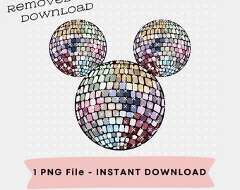 Cabeza de bola de espejo de ratón Bola de discoteca de ratón multicolor Bola de espejo de ratón de niña Bola de espejo de Minnie