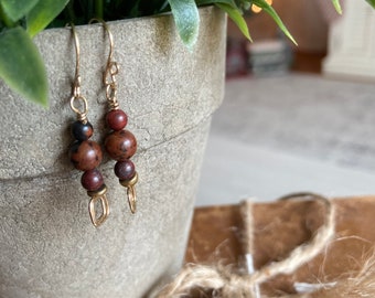 Warm sweater Goldfilled Handcrafted Earrings